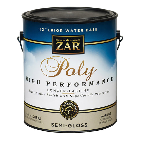 ZAR Semi-Gloss Clear Water-Based Polyurethane 1 gal. (Pack of 2)