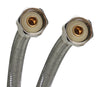 Fluidmaster Univseral 1/2 in. FIP Compression 12 in. Braided Stainless Steel Supply Line