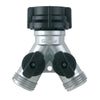 Gilmour Zinc Threaded Male Y-Hose Connector with Shut Offs - Deal of The Week