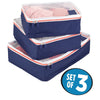 iDesign Aspen Navy Blue Packing Cubes