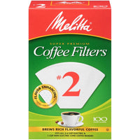 Melitta 6 cups White Cone Coffee Filter 100 pk - Deal of The Week