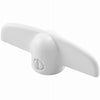 Prime-Line 2.38 in. L Painted White Zinc Universal Casement Tee Handles 2 pk