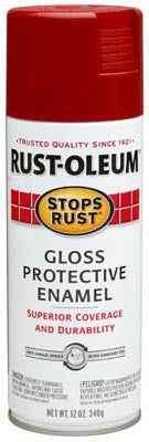 Rust-Oleum Stops Rust Gloss Regal Red Spray Paint 12 Oz. (Pack Of 6)