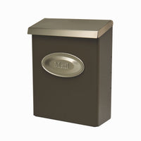 Gibraltar Mailboxes Designer Classic Galvanized Steel Wall Mount Venetian Bronze Mailbox