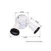 Sigma Electric Switch Controlled White Lamp Holder Kit Hardwired