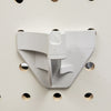 1.35 in. White Plastic Use with the hooks above 3 Prong Back Plate 100 pk