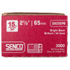 Senco 2-1/2 in. L X 15 Ga. Angled Strip Bright Finish Nails 34 deg 3000 pk