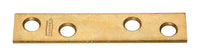 National Hardware 3 in. H X 0.63 in. W X 0.08 in. D Brass-Plated Steel Mending Brace