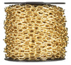 Campbell No. 7 Brass Plated Gold Brass Hobby/Craft Chain 13/32 in. D 0.3 in.