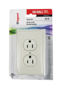 Legrand Rectangle Plastic 1 gang Outlet Box Ivory - Open Box