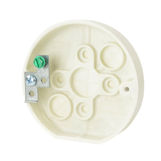Allied Moulded 3.5 cu in Round Fiberglass Outlet Box Off White