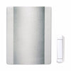 Heath Zenith Satin Nickel White Metal Wireless Door Chime Kit