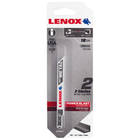 Lenox 3 in. Bi-Metal U-Shank Jig Saw Blade 18 TPI 2 pk