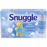 Snuggle Blue Sparkle Fresh Scent Fabric Softener Sheets 1 pk - Open Box