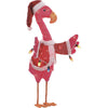 Celebrations Fabric Flamingo in Santa Suite 35 in. Yard Decor