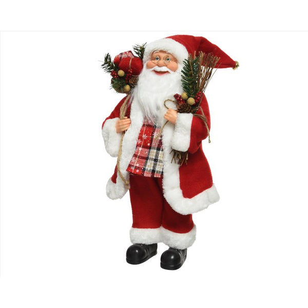Adorno de mesa de Papá Noel rojo Decoris de 18 pulgadas (paquete de 4)