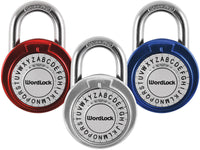 Wordlock 4.5 in. H X 2.25 in. W X 2-1/4 in. L Steel 3-Digit Combination Padlock