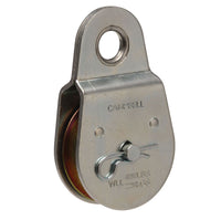 Campbell Chain 2 in. Dia. Zinc Plated Steel Fixed Eye Single Sheave Rigid Eye Pulley (Pack of 5)