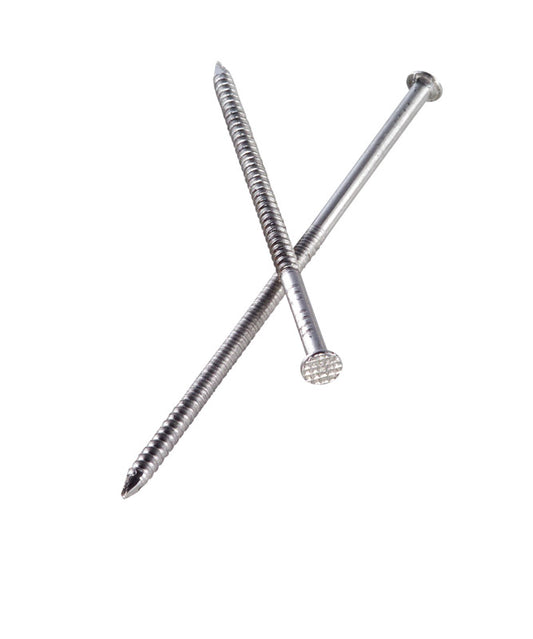 Simpson Strong-Tie 8D 2-1/2 in. Siding Stainless Steel Nail Checkered Head 1 lb