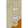 Simpson Strong-Tie ZMax 4.32 in. H X 1.5 in. W 14 Ga. Steel Deck Post Tie