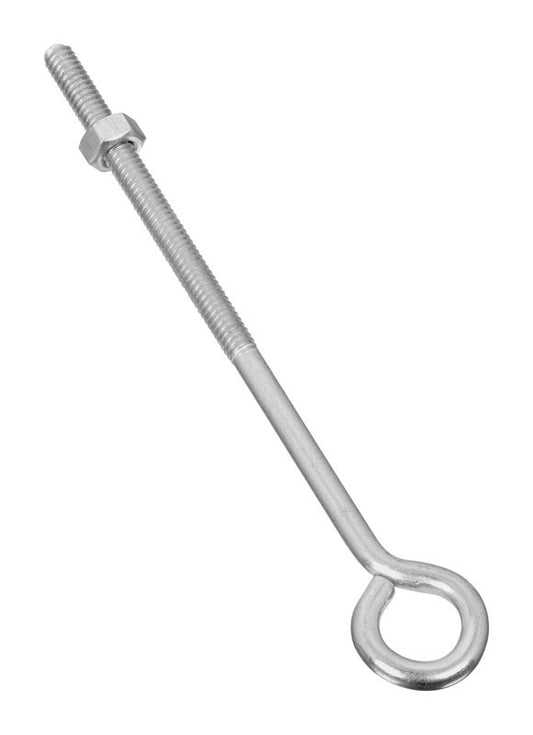 Stanley Hardware N221-143 1/4" X 6" Zinc Plated Eye Bolt With Nut Assembled (Pack of 20)
