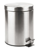 iDesign 5 L Silver Stainless Steel Step-on Wastebasket (Pack of 2).