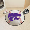 Kansas State University Baseball Rug - 27in. Diameter
