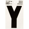Hy-Ko 3 in. Reflective Black Vinyl Letter Y Self-Adhesive 1 pc. (Pack of 10)