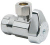 BrassCraft 1/2 in. Compression outlets X 3/8 in. Chrome Plated Stop Valve