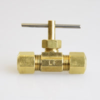 1/4 in. 1/4 in. Brass Needle Valve (Pack of 5)