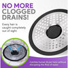 Shower Shroom Ultra Edition Gray/Silver Brushed Stainless Steel Drain Protector