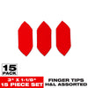 Diablo 3 in. L X 1-1/8 in. W  Detail Sanding Fingertips Assorted Grits 15 pk