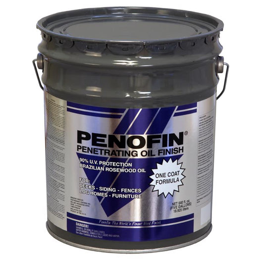 Penofin Blue Semi-Transparent Clear Oil-Based Wood Stain 5 gal.