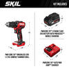 SKIL 20V PWR CORE 20 1/2 in. Brushless Cordless Compact Hammer Drill Kit (Battery)