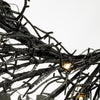Celebrations Purple 35 ct 20 in. LED Prelit Black Twig Wreath (Pack of 6)