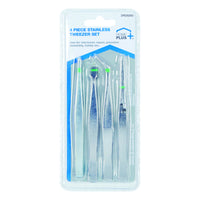 Home Plus Silver Tweezers 4 pk (Pack of 24)