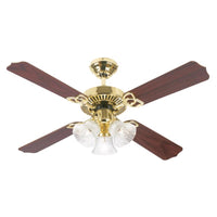 Westinghouse 42 in. Polished Brass Brown LED Indoor Ceiling Fan - Open Box