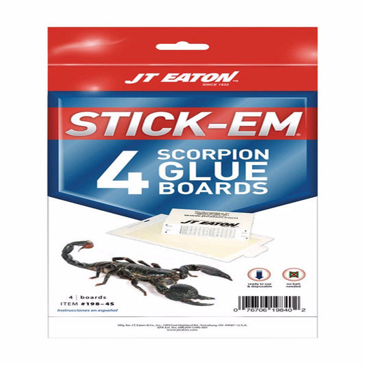 JT Eaton Stick-Em Glue Board 4 pk (Pack of 24)