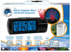 La Crosse Technology 7.1 in. Black Projection Alarm Clock Digital Plug-In