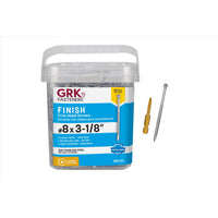 GRK Fasteners No. 8 X 3-1/8 in. L Star Coated W-Cut Screws 385 pk