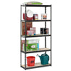 Edsal Black Steel Muscle Rack Adjustable Shelving Unit 1750 lbs. Capacity 72 H x 34 W x 14 D in.