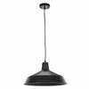 Globe Electric Barnyard Matte Black Steel 60W 120V E26 Pendant Light 50 H x 15.9 W x 15.9 D in.