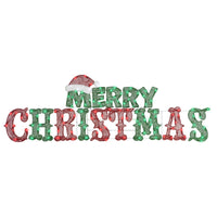 Gemmy Flat-tastic Merry Christmas 19 in. Yard Decor - Open Box
