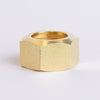 3/4 in. Compression X 3/4 in. D Compression Yellow Brass Nut (Pack of 5)
