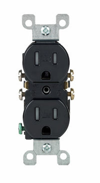 Leviton 15 amps 125 V Duplex Black Outlet 5-15R 1 pk (Pack of 10) - Deal of The Week