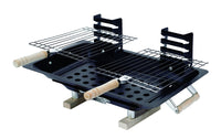 Marsh Allen Hibachi Black Steel Charcoal Table Top Grill 79 H x 15 W x 17 D in. - Open Box