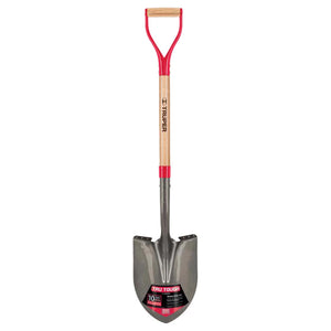 Truper Tru-Tough 41 in. Steel Round Digging Shovel Wood Handle (Pack of 6)