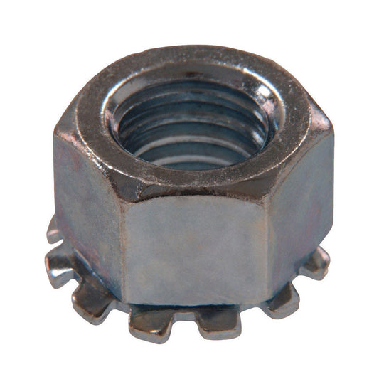 Hillman #10-24 Zinc-Plated Steel SAE Keps Lock Nut 100 pk