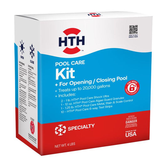 HTH Granule Pool Care Kit 4 lb (Pack of 2)