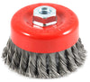 Forney 4 in. D X 5/8 in. Knotted Steel Cup Brush 8500 rpm 1 pc